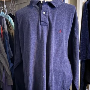 Dark Blue Polo Ralph Lauren Long Sleeve Polo Shirt
